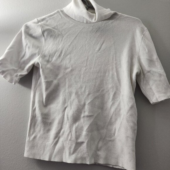 Twik x Simons White Turtle Neck Knit T-Shirt - Picture 1 of 1